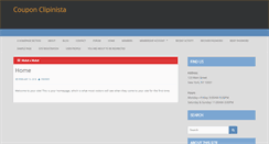 Desktop Screenshot of couponclipinista.com